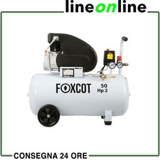 Compressore 50 litri Foxcot FL50 Con kit accessori ad aria 8 bar 220v - KIT O...