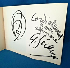 Georges Secan, Autografo -