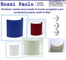 Paralume ventola veletta in tessuto e PVC - prod. propria made in Italy