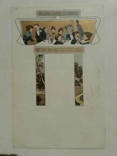 Cartolina pubblicitaria buon - cartolina, "buon