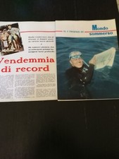 1960-61 IL PRIMO E SECONDO TROFEO MONDO SOMMERSO PESCA SUBACQUEA CIRCEO USTICA