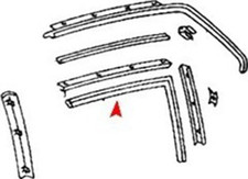 Guarnizione Hardtop Finestra Gomma Destra per Mercedes SL 107