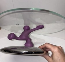 Alessi Vintage Mattia di Rosa Cakeboard Cake Stand Viola Running Man
