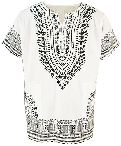 Camicia bianca africana unisex