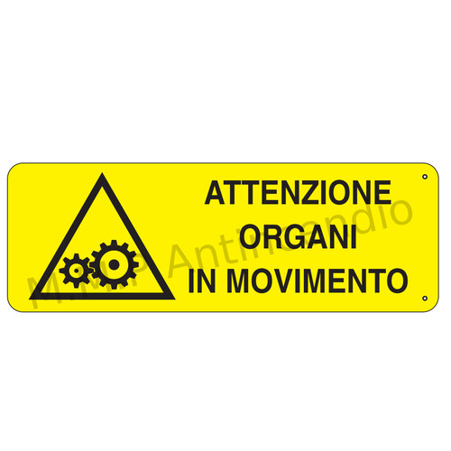Cartello segnaletico organi - segnaletico, in