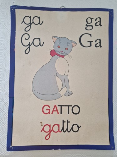 Abecedario parete vintage - abecedario,