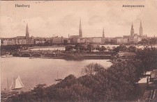 GERMANIA - Amburgo - Alsterpanorama 1913