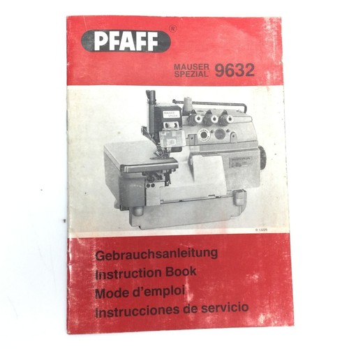 Pfaff 9632 overlocker manuale - pfaff,