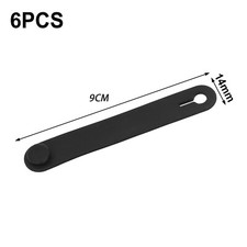 Fascette per cavi in gomma per moto resistenti per cablaggio (6 pezzi)