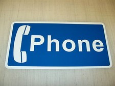 Insegna in metallo TELEFONO