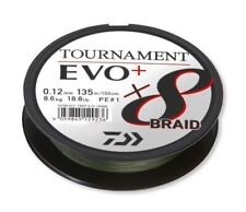 Daiwa Tournament X8 Braid EVO+ 0,26 mm 19,8 kg 135 m verde scuro cavo intrecciato