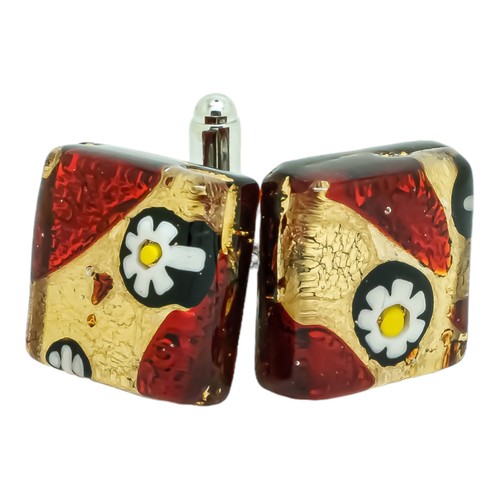 Murano vetro gemelli rosso - murano,