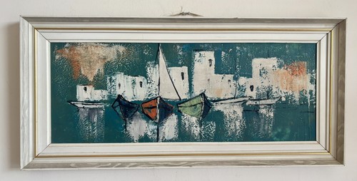 Dipinto olio paesaggio marino
