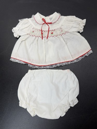 Vestito neonato vintage bianco