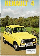 Renault 4 1975-1976 Brochure vendite mercato Regno Unito L & TL station wagon, furgone e ritiro