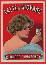 ETICHETTA D'EPOCA LIQUORE LATTE DI GIOVANE N°83