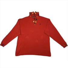 Felpa girocollo rossa Conte of