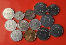 LOTTO 13 MONETE FDC DIVERSE DA 5-10-20-50-100 LIRE [ST051]