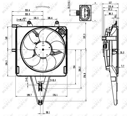 Ventola raffreddamento motore - ventola,,