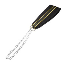  Cintura per dip per sollevamento pesi - Cintura con pesi con catena in acciaio