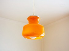 Orange Opaline Cased Glass