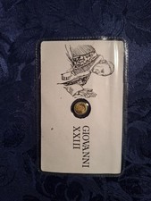 Piccola moneta dorata commemorativa di PAPA GIOVANNI XXIII