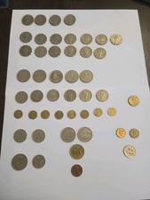 Vecchia collezione di monete 48 pezzi Hong Kong 5/2/1 dollari 10/50 cent: fiorino...