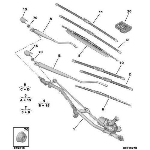 Set spazzole tergicristallo - spazzole,