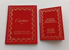 CARTIER Guarantee Warranty Set