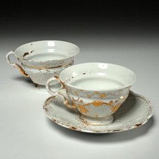 Meissen Biedermeier Gold White
