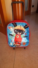 ZAINO TROLLEY BING COLORE ROSSO USO ASILO SCUOLA MATERNA ALTRO, USATO POCO 