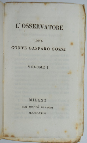 Offerta gozzi ediz 1827 - offerta!!,