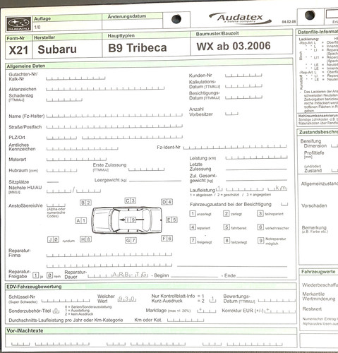 Subaru tribeca dal 2006 - wx,