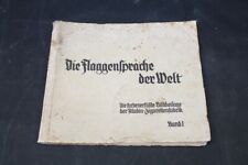 Vecchio Album di Raccolta Immagini Sigarette La Flaggensprache Banda 1