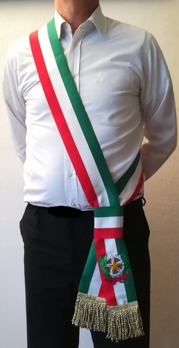 Fascia sindaco tricolore - fascia,