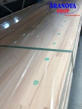 Pannello lamellare faggio sp. 32mm 65x450 cm, mensole, top, scalini