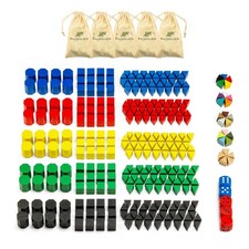 5 Set Rischio Personaggi Legno