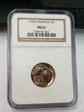 1938 D Buffalo Nickel 5C NGC