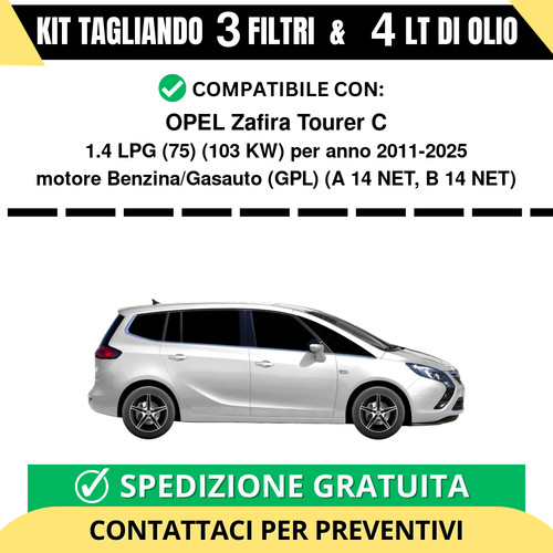 Tagliando per opel zafira - per,