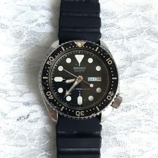 Seiko 7548 7000 Diver Watch Quartz 150m Vintage Quadrante Nero Giappone Raro ...