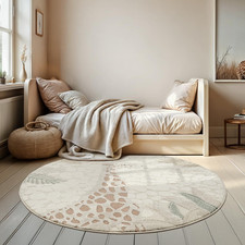 Jungle Kids Tappeto per Cameretta Dei Bambini, Effetto 3D, Facile Da Pulire, Res