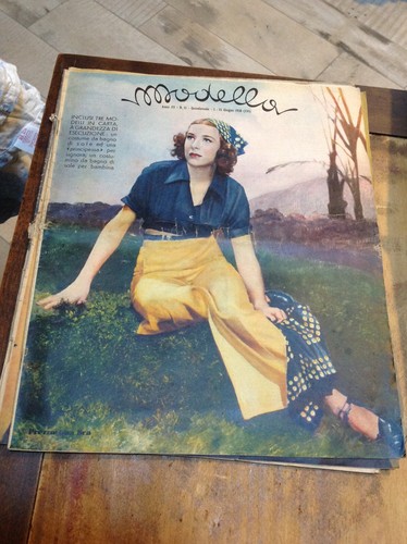 Modella rivista moda vintage - modella,