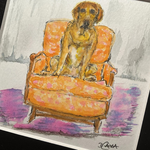 Quadro originale cane - , labrador