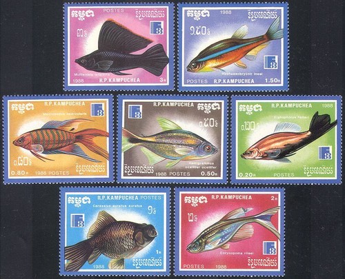 Kampuchea 1988 pesce - kampuchea,