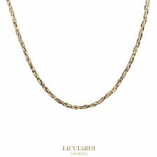 Collana donna intrecciata oro giallo 18kt