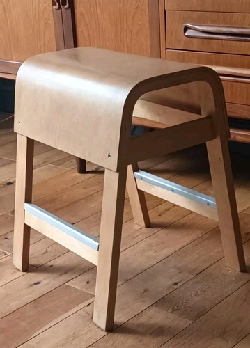Sgabello vintage compensato - sgabello,