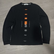 Stone Island nero manica lunga