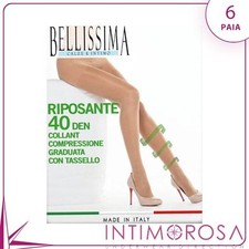 Collant riposante Bellissima 40 den compressione graduata 6 paia