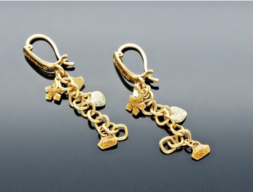 Orecchini charms rosato oro - charms, in