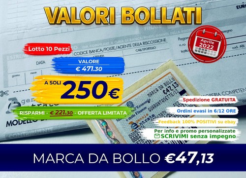 Marche bollo 13 - bollo, €47,13